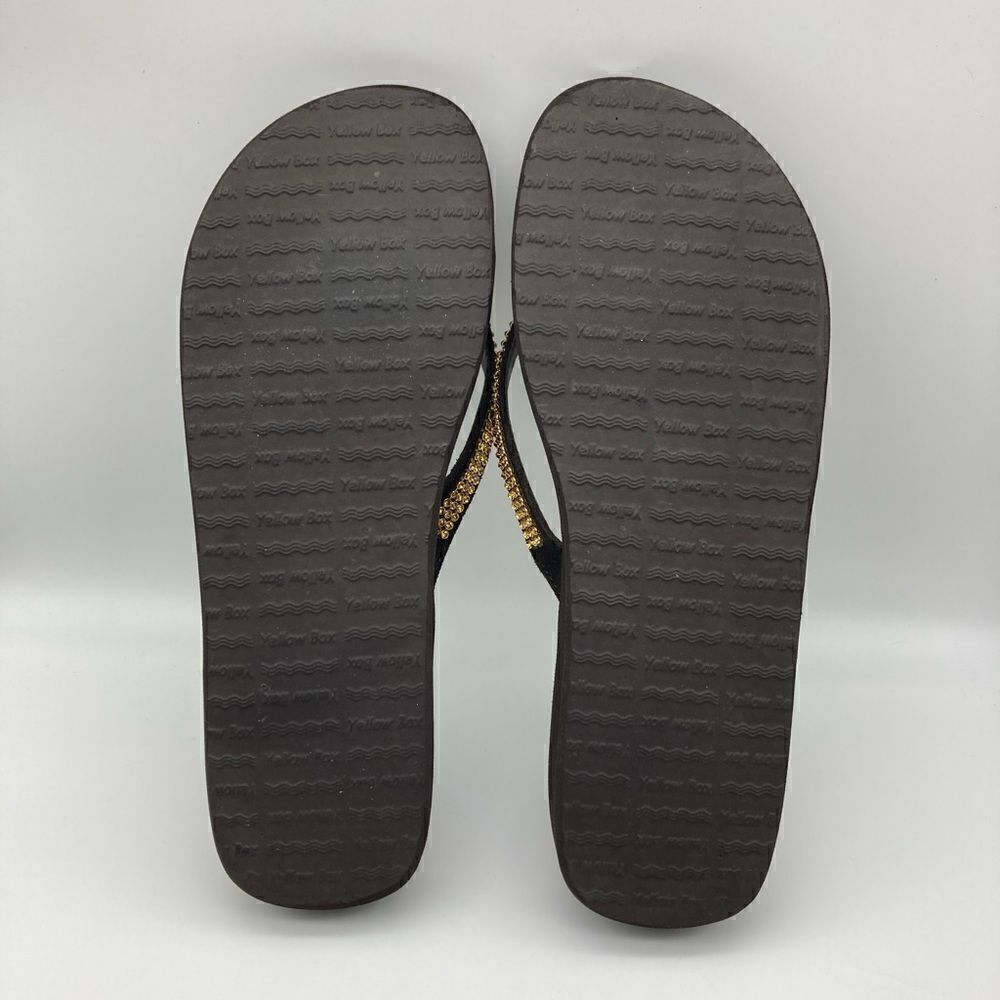 Yellow Box Iberia Leather Upper Brown Sandals Size 9 - Picture 11 of 11